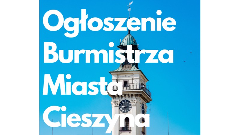 zdjęcie wieży ratusza miejskiego w Cieszynie